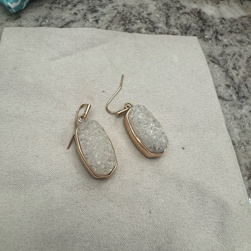 Kendra Scott drusy rose gold Earrings